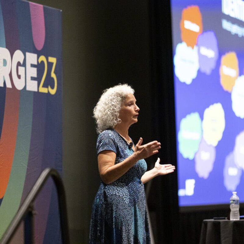 Attendees at the ICF Global Coaching Summit listening to a panel on the future of the coaching industry